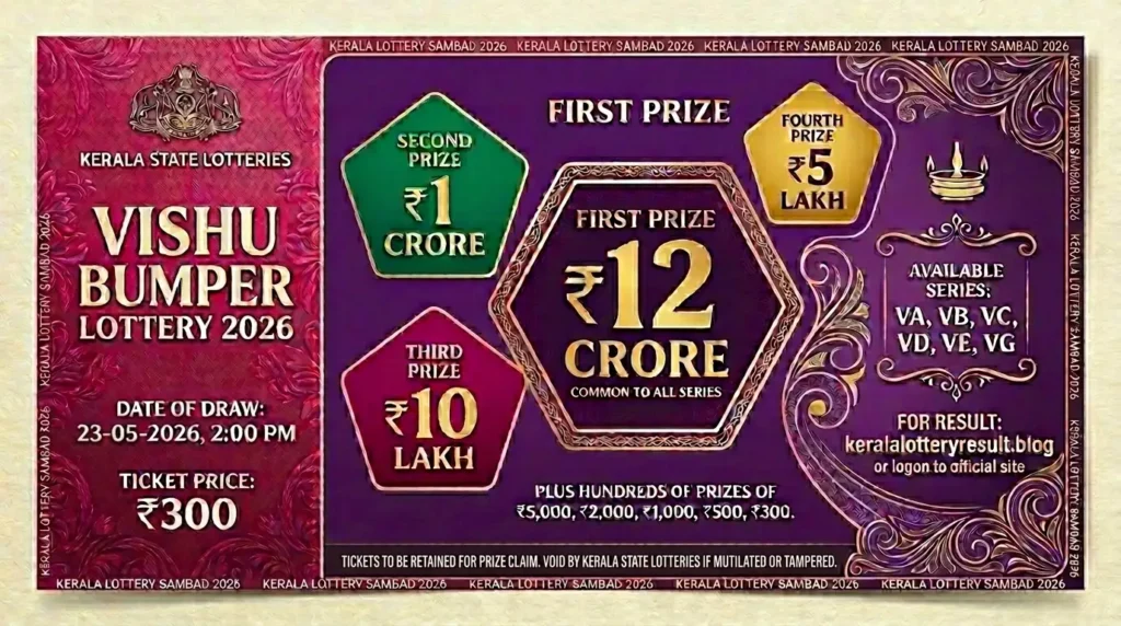 Vishu Bumper Lottery Draw 23-05-2026